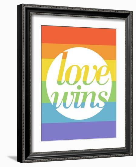 Making History - Love Wins-null-Framed Art Print