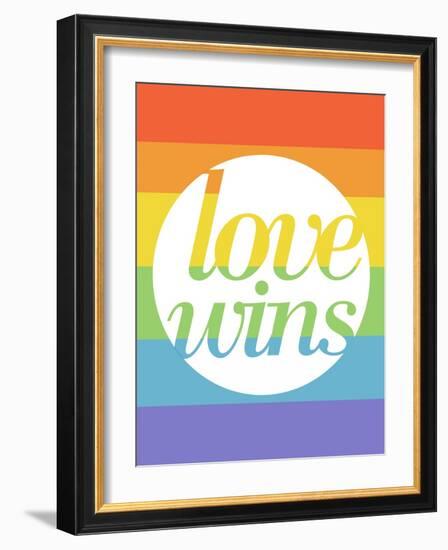 Making History - Love Wins-null-Framed Art Print