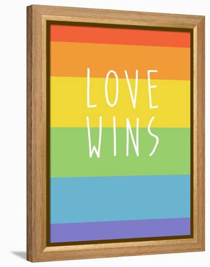 Making History - Love Wins-null-Framed Stretched Canvas