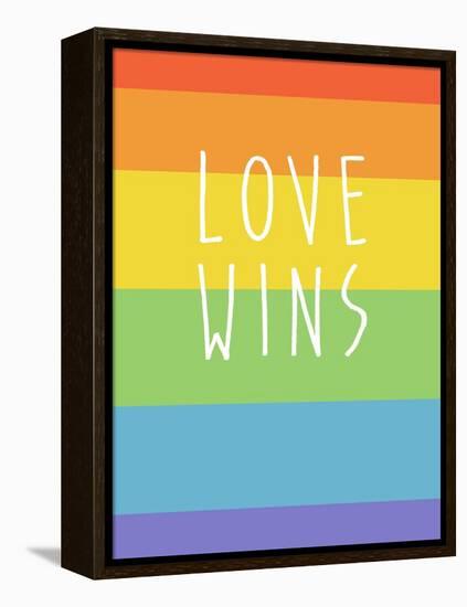 Making History - Love Wins-null-Framed Stretched Canvas