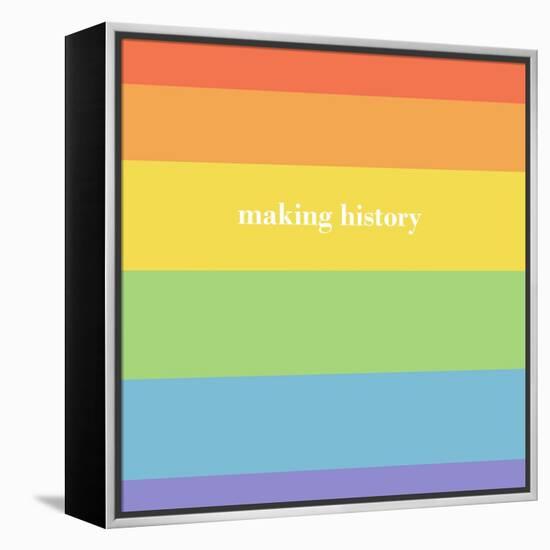 Making History - Love Wins-null-Framed Stretched Canvas