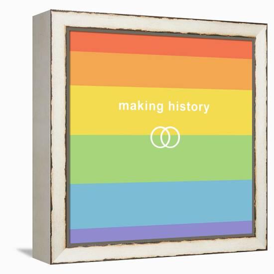 Making History - Love Wins-null-Framed Stretched Canvas