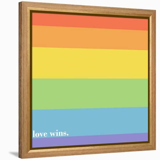 Making History - Love Wins-null-Framed Stretched Canvas