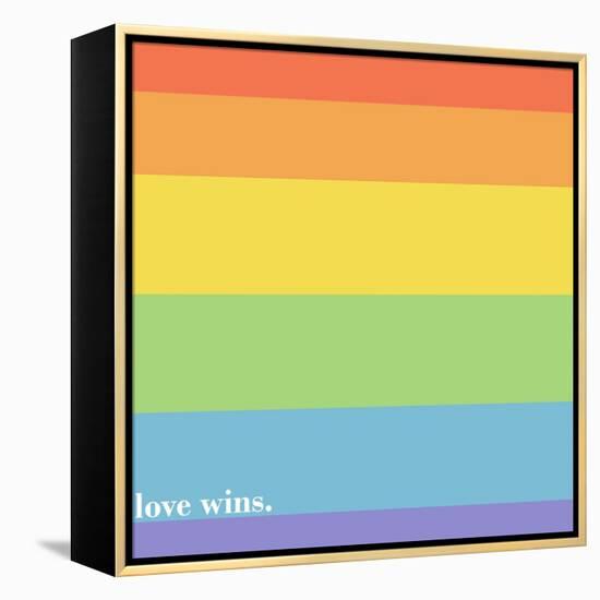 Making History - Love Wins-null-Framed Stretched Canvas