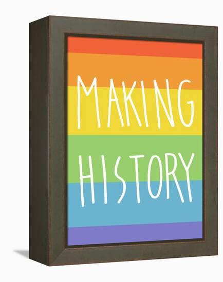 Making History - Love Wins-null-Framed Stretched Canvas