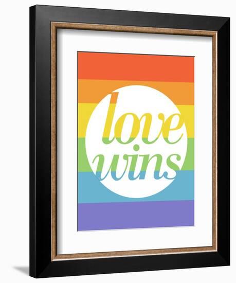 Making History - Love Wins-null-Framed Premium Giclee Print