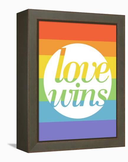 Making History - Love Wins-null-Framed Stretched Canvas