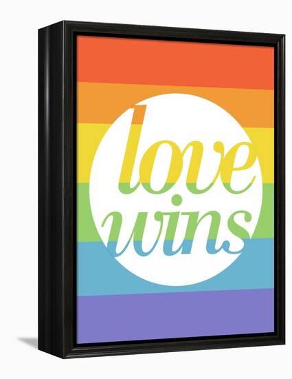 Making History - Love Wins-null-Framed Stretched Canvas