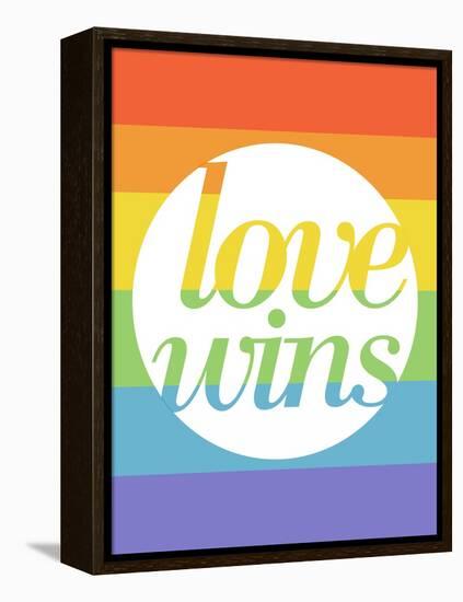 Making History - Love Wins-null-Framed Stretched Canvas