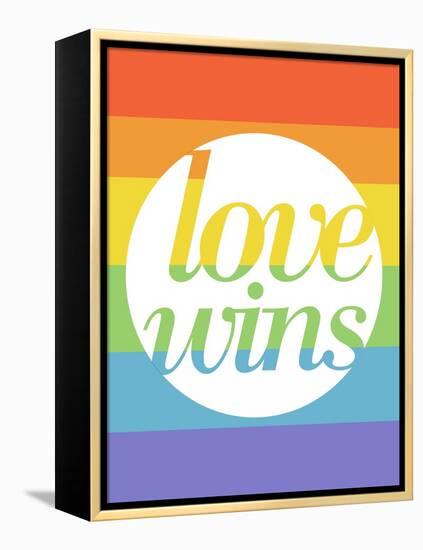 Making History - Love Wins-null-Framed Stretched Canvas