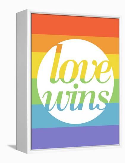 Making History - Love Wins-null-Framed Stretched Canvas