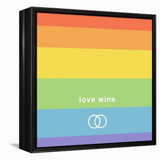 Making History - Love Wins-null-Framed Stretched Canvas