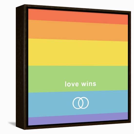 Making History - Love Wins-null-Framed Stretched Canvas