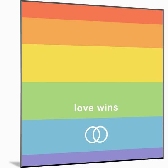 Making History - Love Wins-null-Mounted Art Print