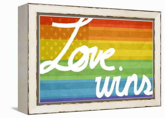 Making History - Love Wins-null-Framed Stretched Canvas