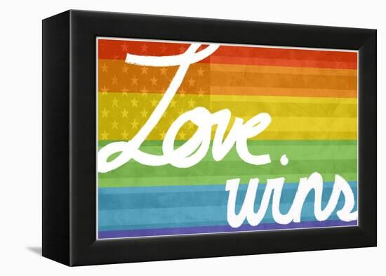 Making History - Love Wins-null-Framed Stretched Canvas