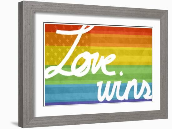 Making History - Love Wins-null-Framed Premium Giclee Print