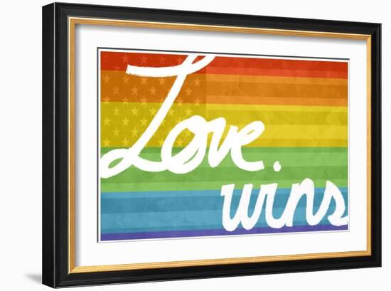 Making History - Love Wins-null-Framed Premium Giclee Print