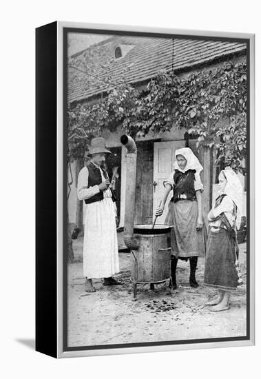 Making Jelly in Czinkota, Hungary, 1922-AW Cutler-Framed Premier Image Canvas