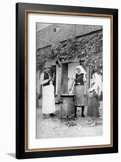 Making Jelly in Czinkota, Hungary, 1922-AW Cutler-Framed Giclee Print