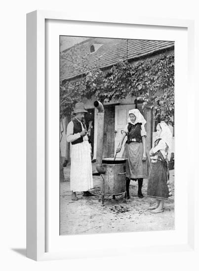 Making Jelly in Czinkota, Hungary, 1922-AW Cutler-Framed Giclee Print