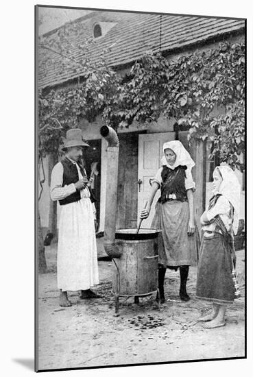 Making Jelly in Czinkota, Hungary, 1922-AW Cutler-Mounted Giclee Print