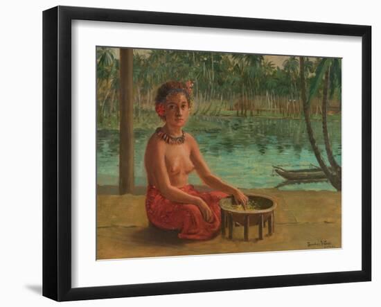 Making Kava, Samoa, 1901-Theodore Wores-Framed Giclee Print