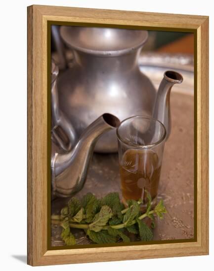 Making Mint Tea at Mohamed Attai Village in the Atlas Mountains, Morocco, North Africa, Africa-Frank Fell-Framed Premier Image Canvas