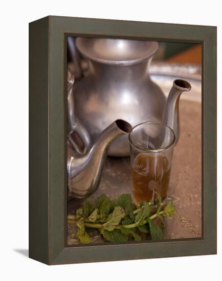 Making Mint Tea at Mohamed Attai Village in the Atlas Mountains, Morocco, North Africa, Africa-Frank Fell-Framed Premier Image Canvas