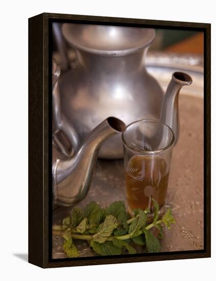 Making Mint Tea at Mohamed Attai Village in the Atlas Mountains, Morocco, North Africa, Africa-Frank Fell-Framed Premier Image Canvas