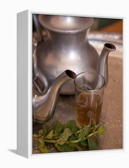 Making Mint Tea at Mohamed Attai Village in the Atlas Mountains, Morocco, North Africa, Africa-Frank Fell-Framed Premier Image Canvas