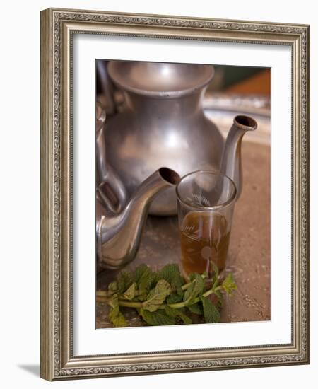 Making Mint Tea at Mohamed Attai Village in the Atlas Mountains, Morocco, North Africa, Africa-Frank Fell-Framed Photographic Print