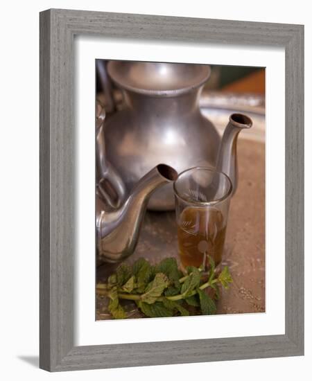 Making Mint Tea at Mohamed Attai Village in the Atlas Mountains, Morocco, North Africa, Africa-Frank Fell-Framed Photographic Print