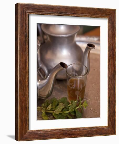 Making Mint Tea at Mohamed Attai Village in the Atlas Mountains, Morocco, North Africa, Africa-Frank Fell-Framed Photographic Print