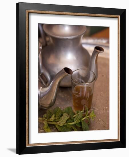 Making Mint Tea at Mohamed Attai Village in the Atlas Mountains, Morocco, North Africa, Africa-Frank Fell-Framed Photographic Print