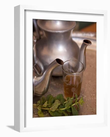 Making Mint Tea at Mohamed Attai Village in the Atlas Mountains, Morocco, North Africa, Africa-Frank Fell-Framed Photographic Print