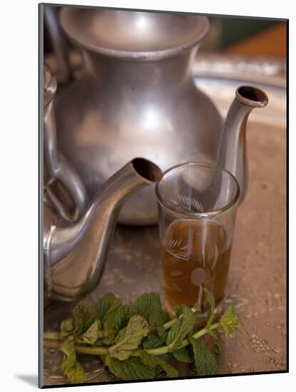 Making Mint Tea at Mohamed Attai Village in the Atlas Mountains, Morocco, North Africa, Africa-Frank Fell-Mounted Photographic Print