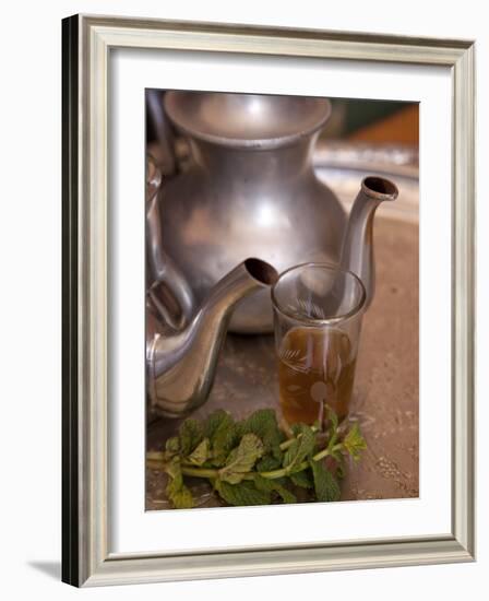 Making Mint Tea at Mohamed Attai Village in the Atlas Mountains, Morocco, North Africa, Africa-Frank Fell-Framed Photographic Print