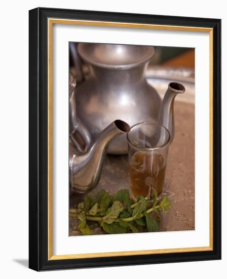 Making Mint Tea at Mohamed Attai Village in the Atlas Mountains, Morocco, North Africa, Africa-Frank Fell-Framed Photographic Print