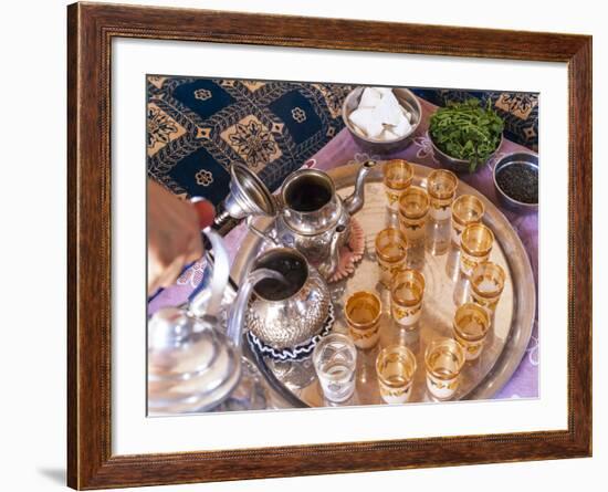 Making Mint Tea, Morocco-Peter Adams-Framed Photographic Print