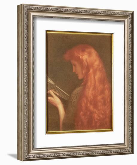 Making Music-Edward Robert Hughes-Framed Giclee Print