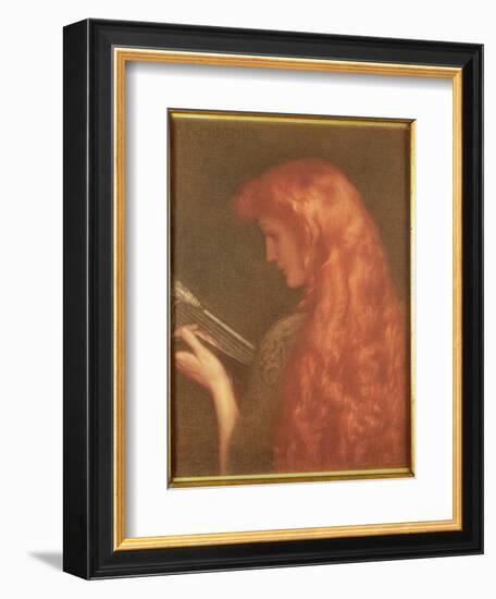 Making Music-Edward Robert Hughes-Framed Giclee Print