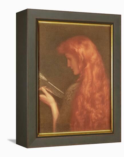 Making Music-Edward Robert Hughes-Framed Premier Image Canvas