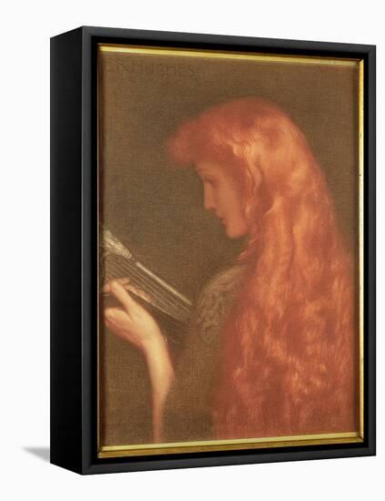 Making Music-Edward Robert Hughes-Framed Premier Image Canvas