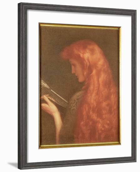 Making Music-Edward Robert Hughes-Framed Giclee Print