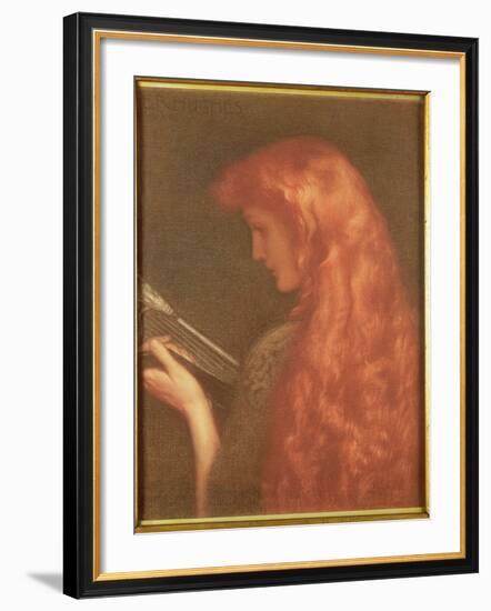 Making Music-Edward Robert Hughes-Framed Giclee Print