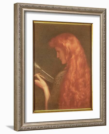 Making Music-Edward Robert Hughes-Framed Giclee Print