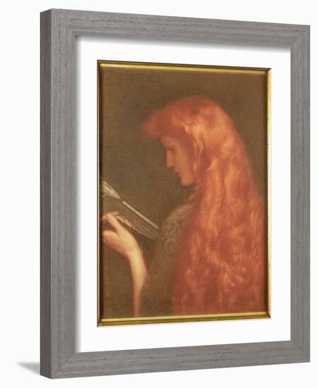 Making Music-Edward Robert Hughes-Framed Giclee Print