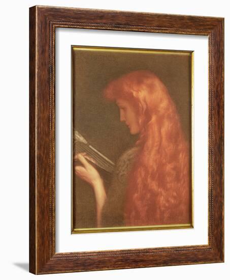 Making Music-Edward Robert Hughes-Framed Giclee Print