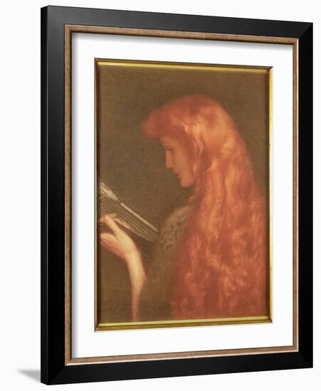 Making Music-Edward Robert Hughes-Framed Giclee Print